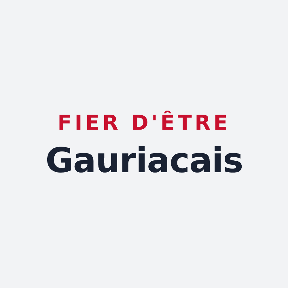 Poster « Fier d'être Gauriacais » — design pour Gauriac