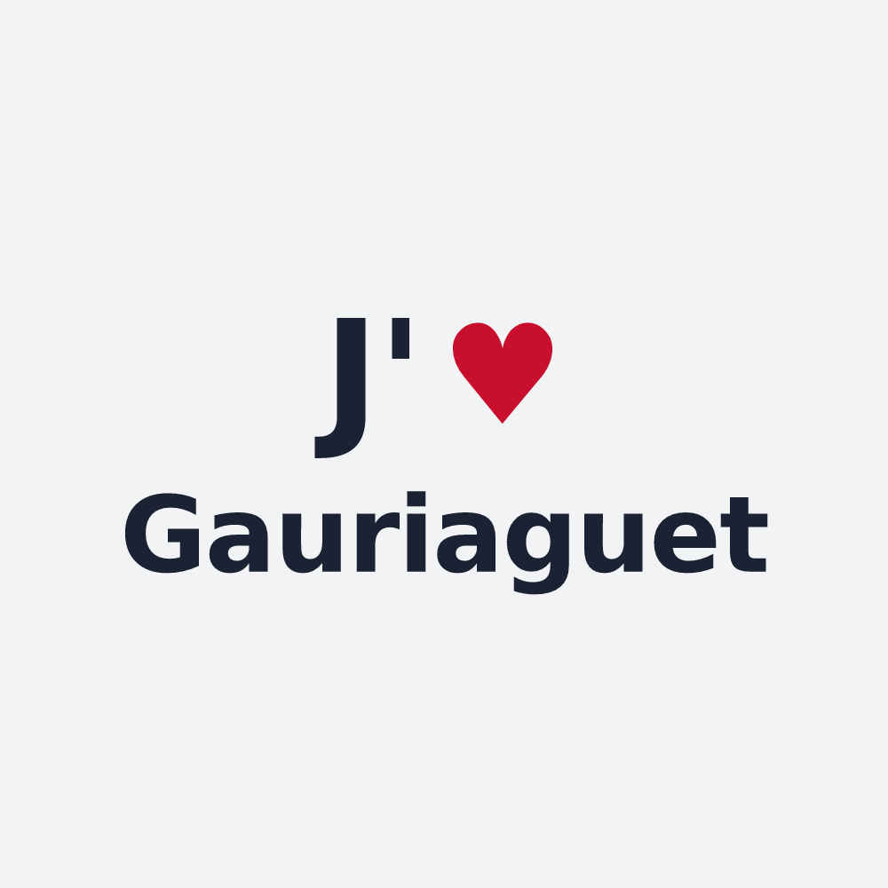 Poster personnalisé Gauriaguet — design J'aime Gauriaguet