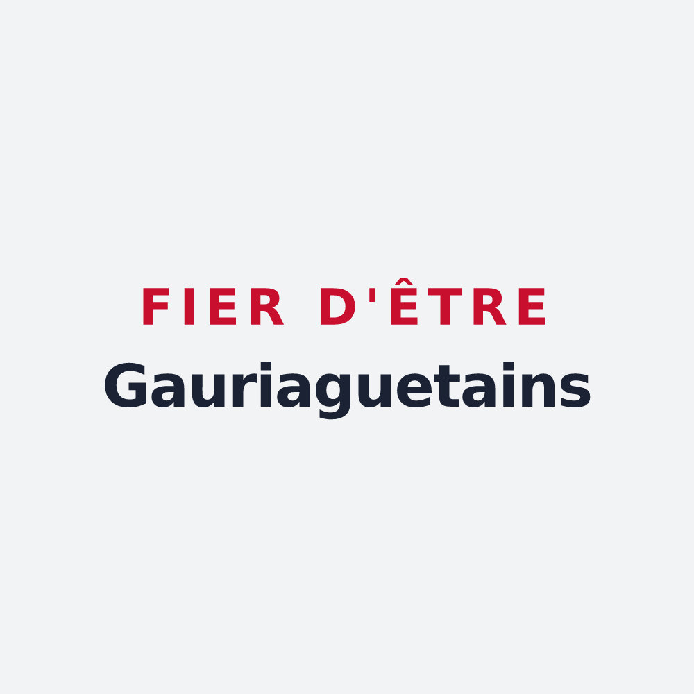 Poster « Fier d'être Gauriaguetains » — design pour Gauriaguet
