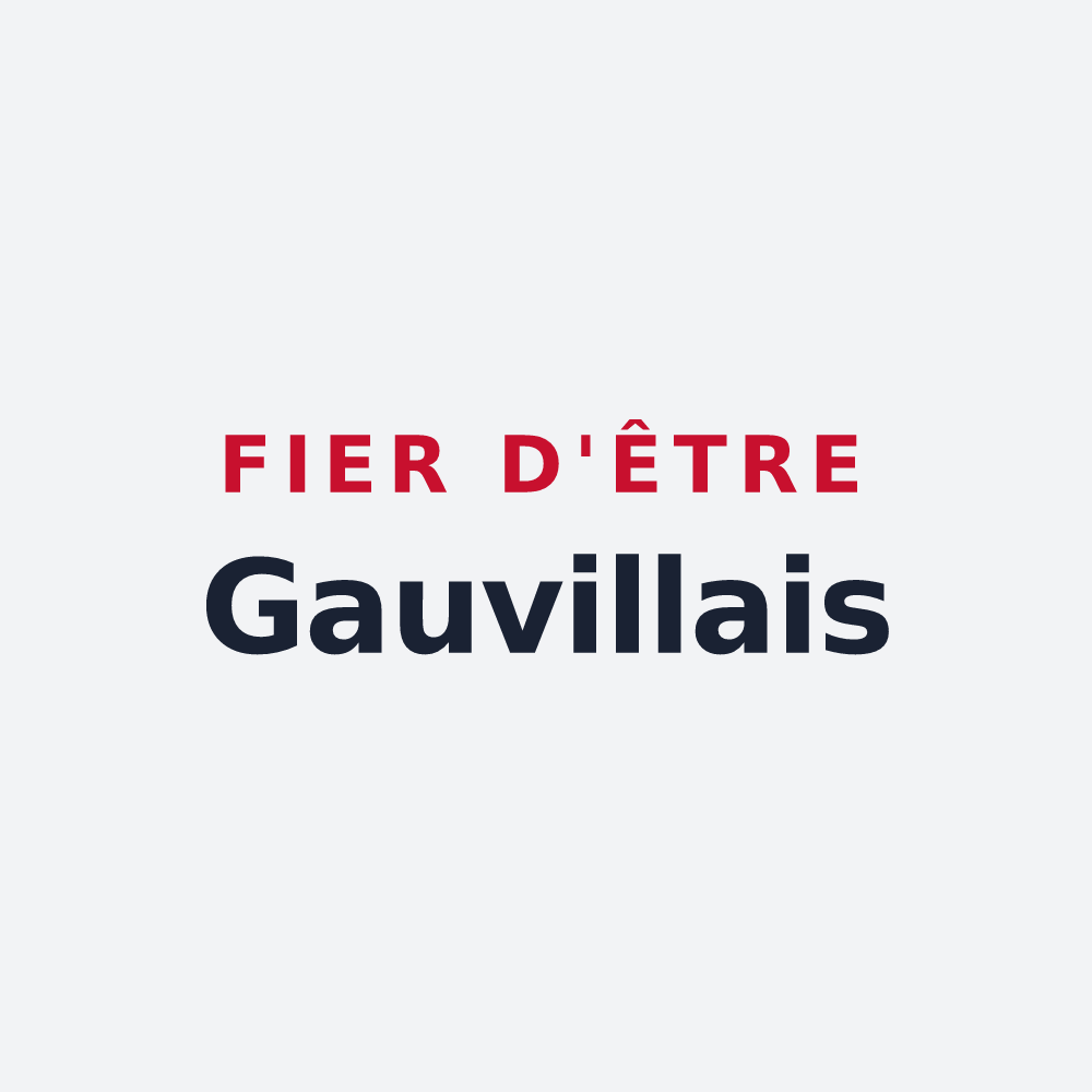 Poster « Fier d'être Gauvillais » — design pour Gauville-la-Campagne