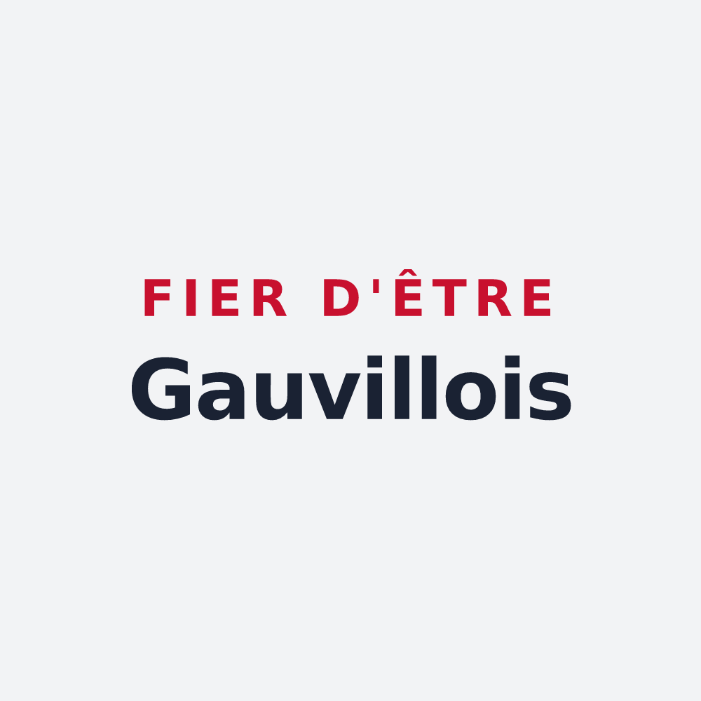 Poster « Fier d'être Gauvillois » — design pour Gauville