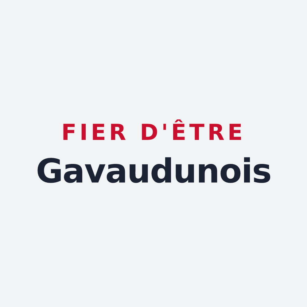 Poster « Fier d'être Gavaudunois » — design pour Gavaudun