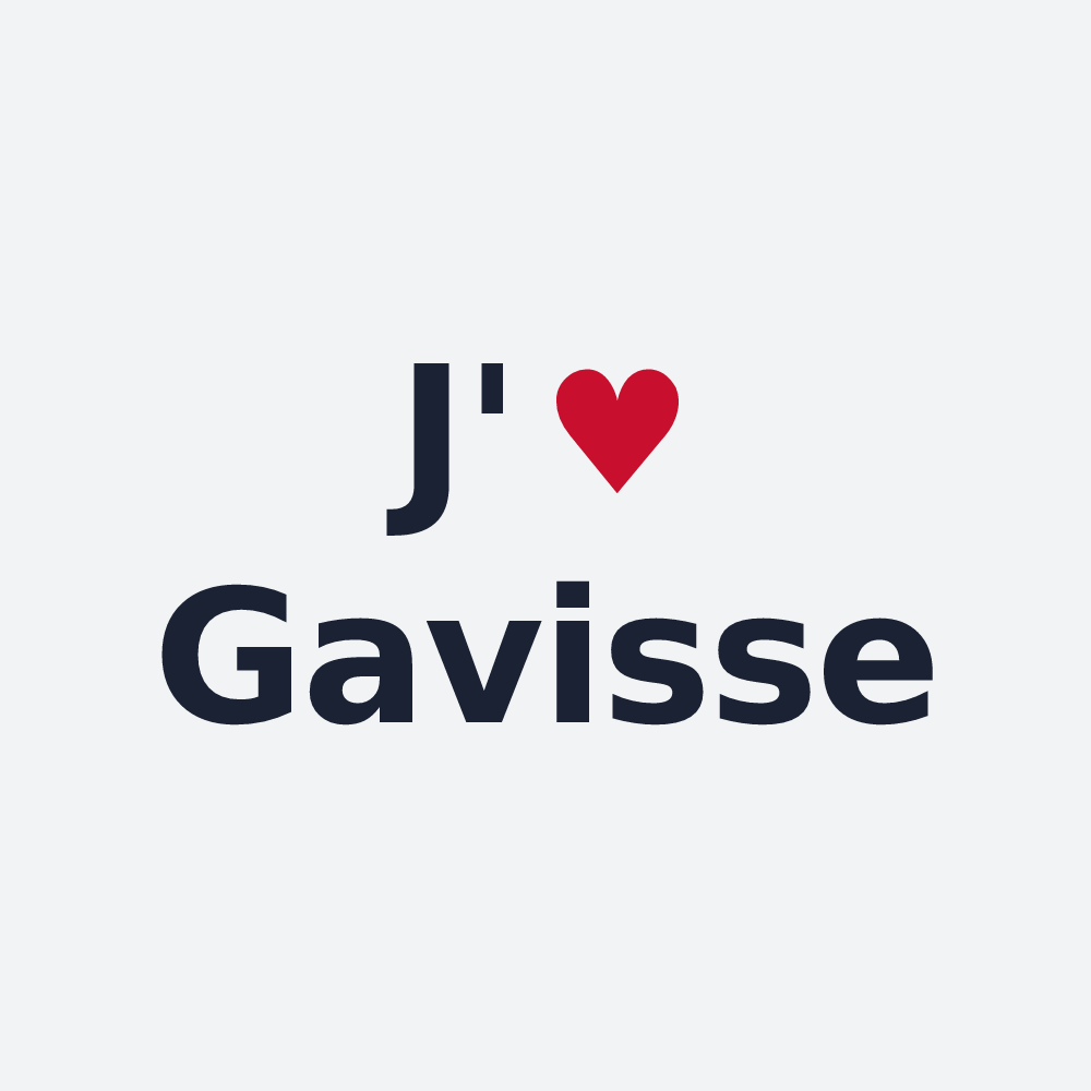 Poster personnalisé Gavisse — design J'aime Gavisse