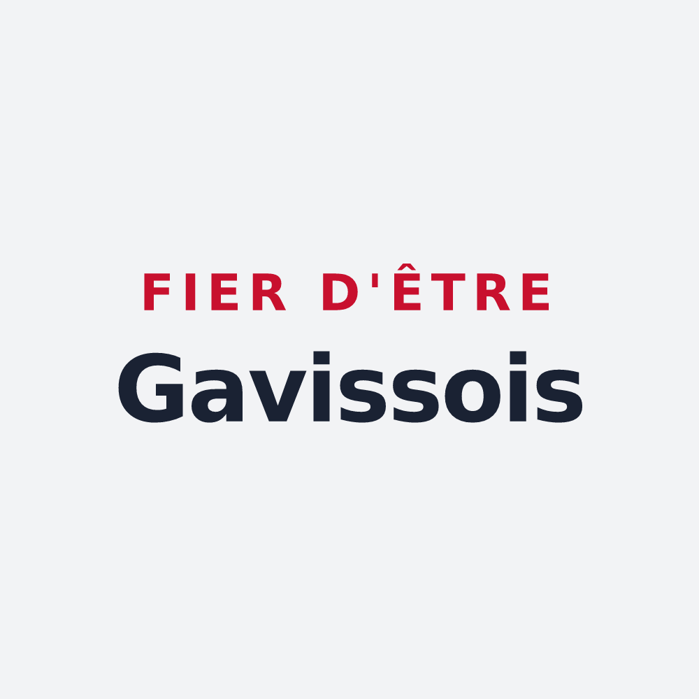 Poster « Fier d'être Gavissois » — design pour Gavisse
