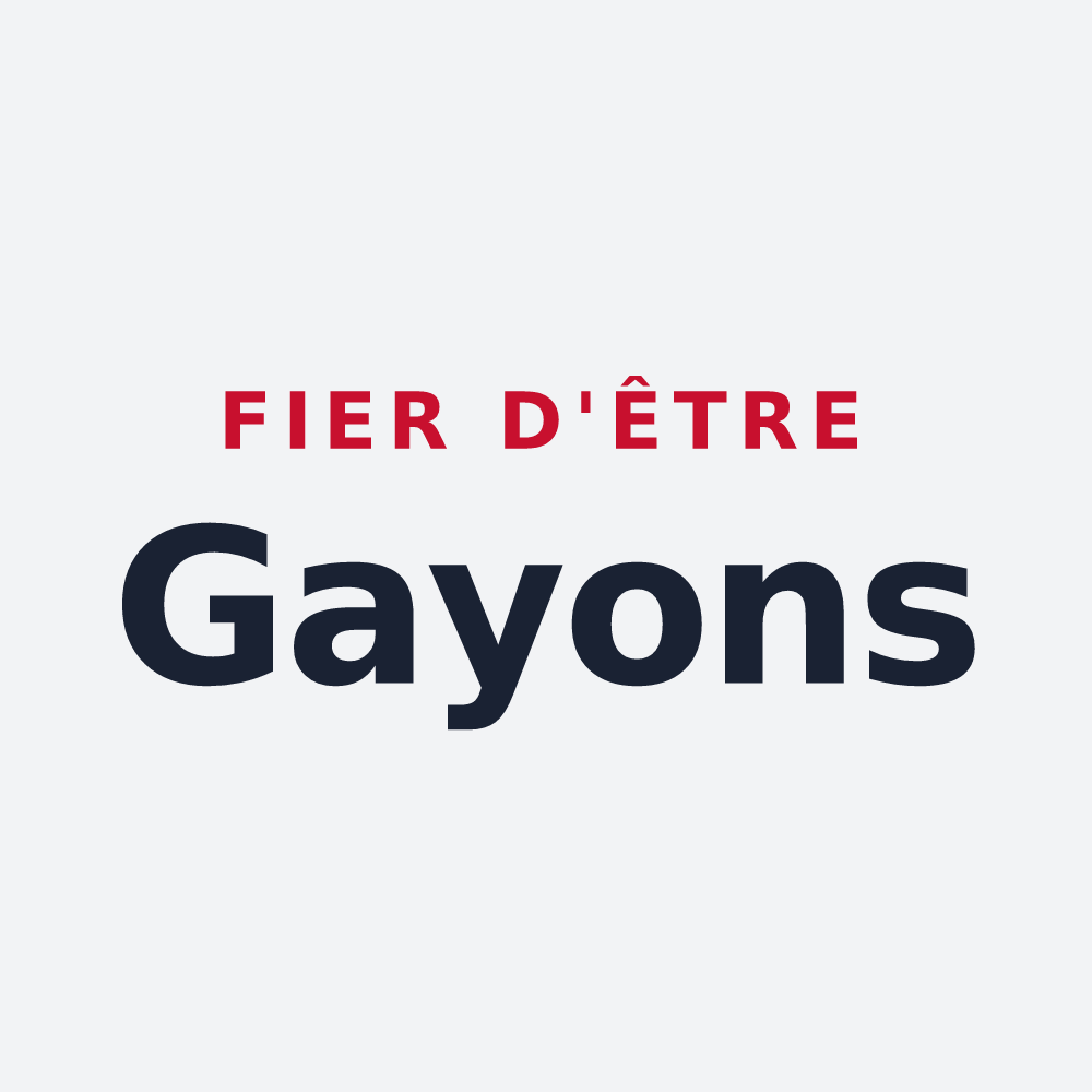 Poster « Fier d'être Gayons » — design pour Gaye