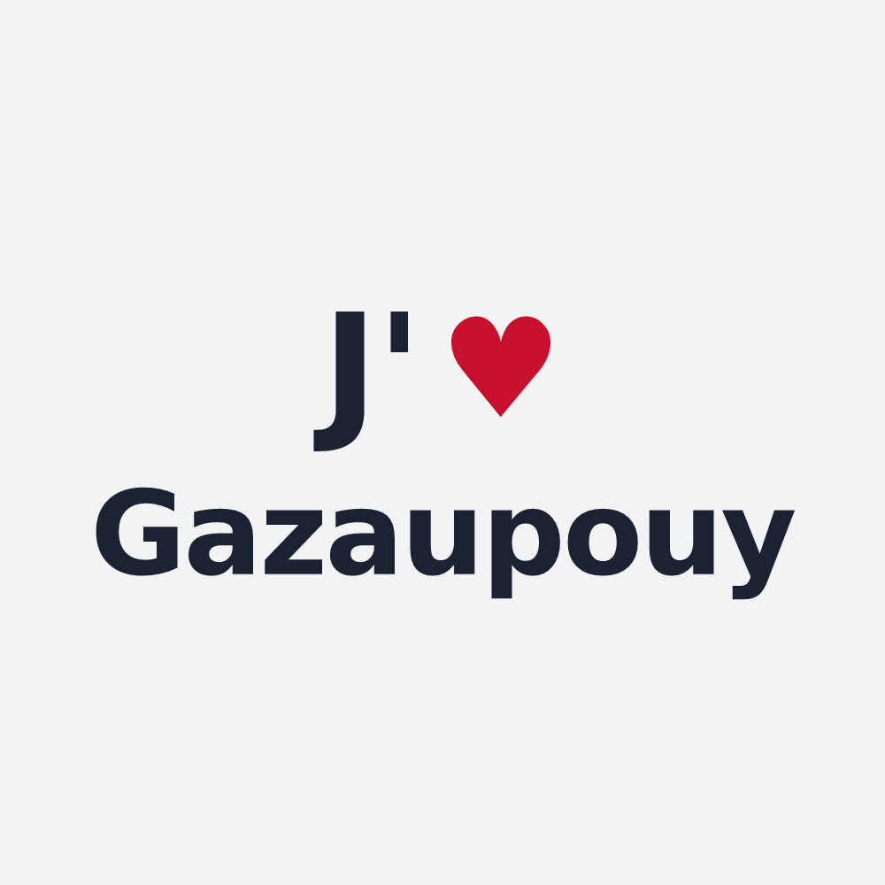 Poster personnalisé Gazaupouy — design J'aime Gazaupouy