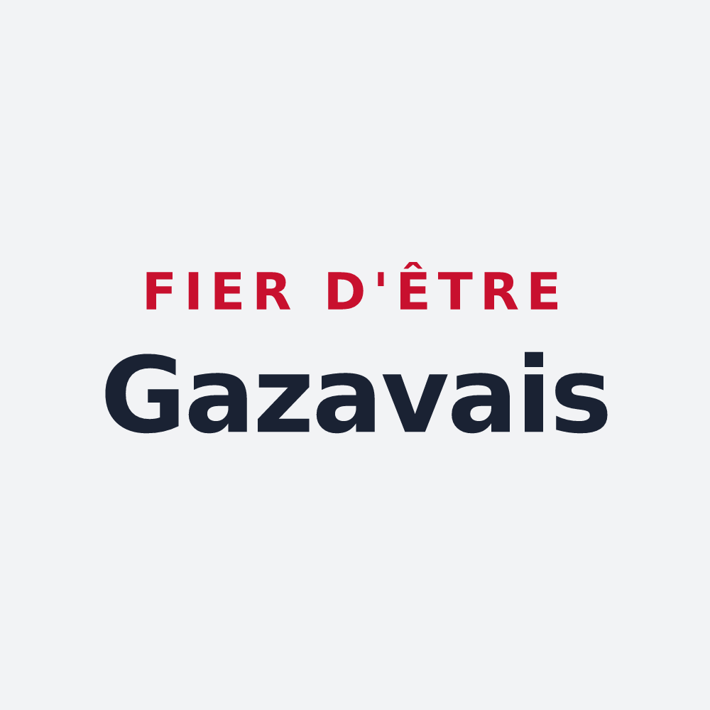Poster « Fier d'être Gazavais » — design pour Gazave