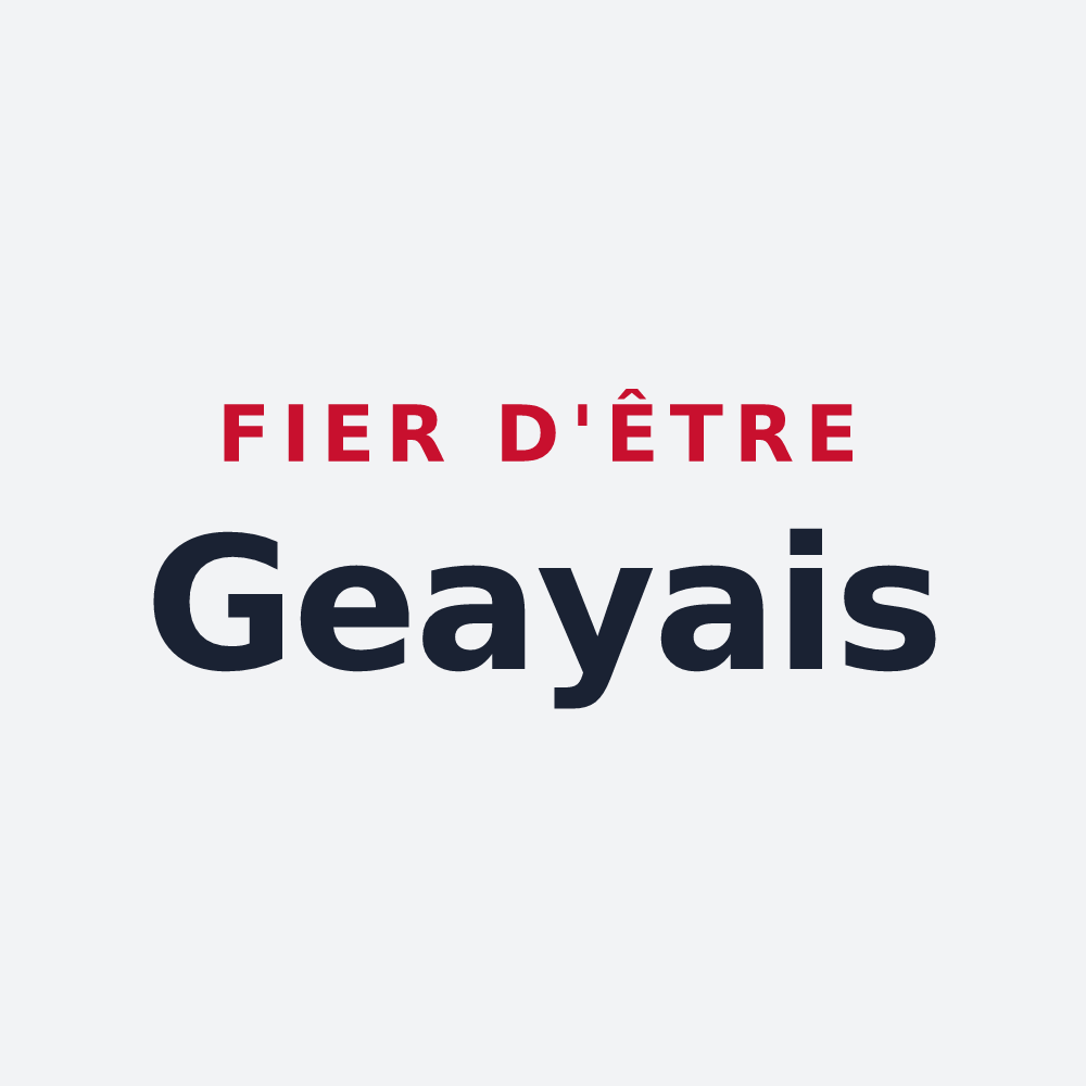 Poster « Fier d'être Geayais » — design pour Geay
