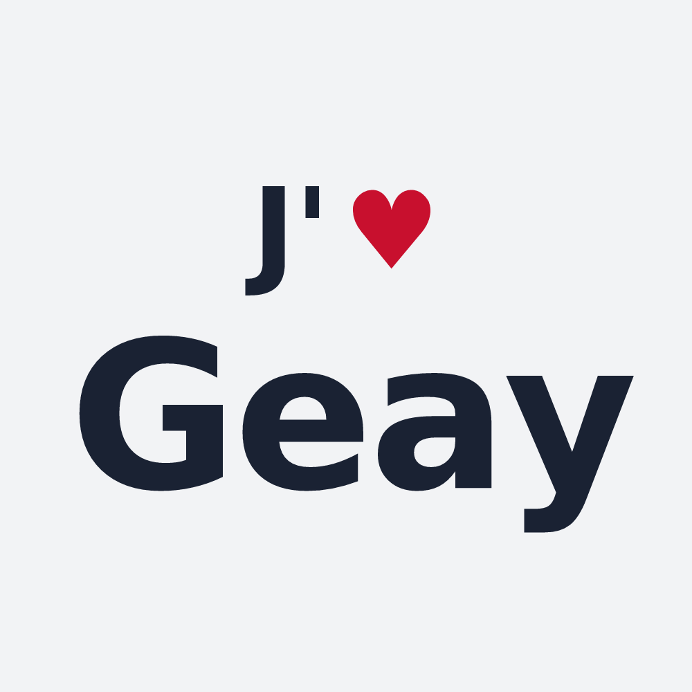Poster personnalisé Geay — design J'aime Geay