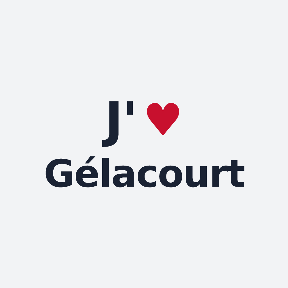 Poster personnalisé Gélacourt — design J'aime Gélacourt