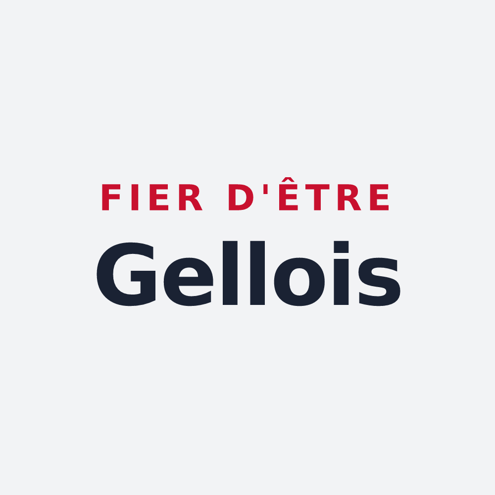 Poster « Fier d'être Gellois » — design pour Gelles