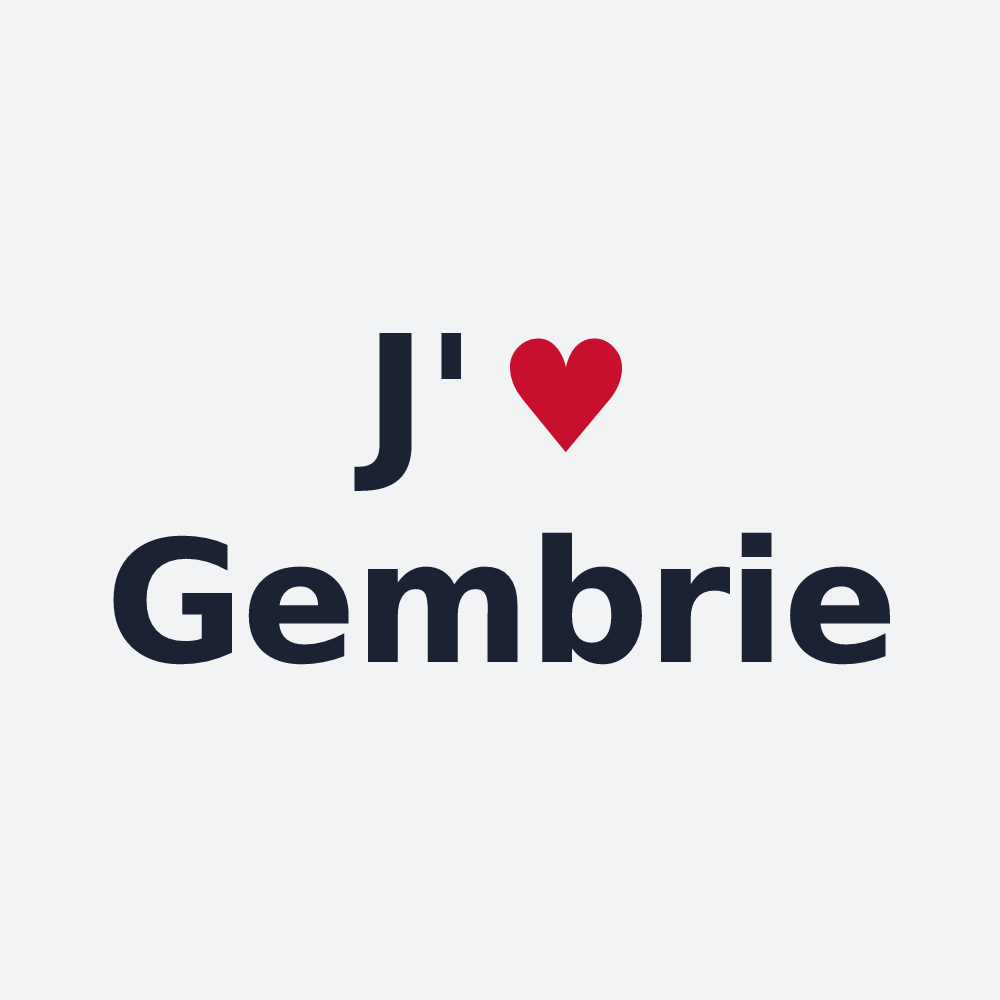 Poster personnalisé Gembrie — design J'aime Gembrie