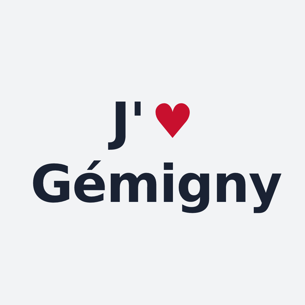 Poster personnalisé Gémigny — design J'aime Gémigny