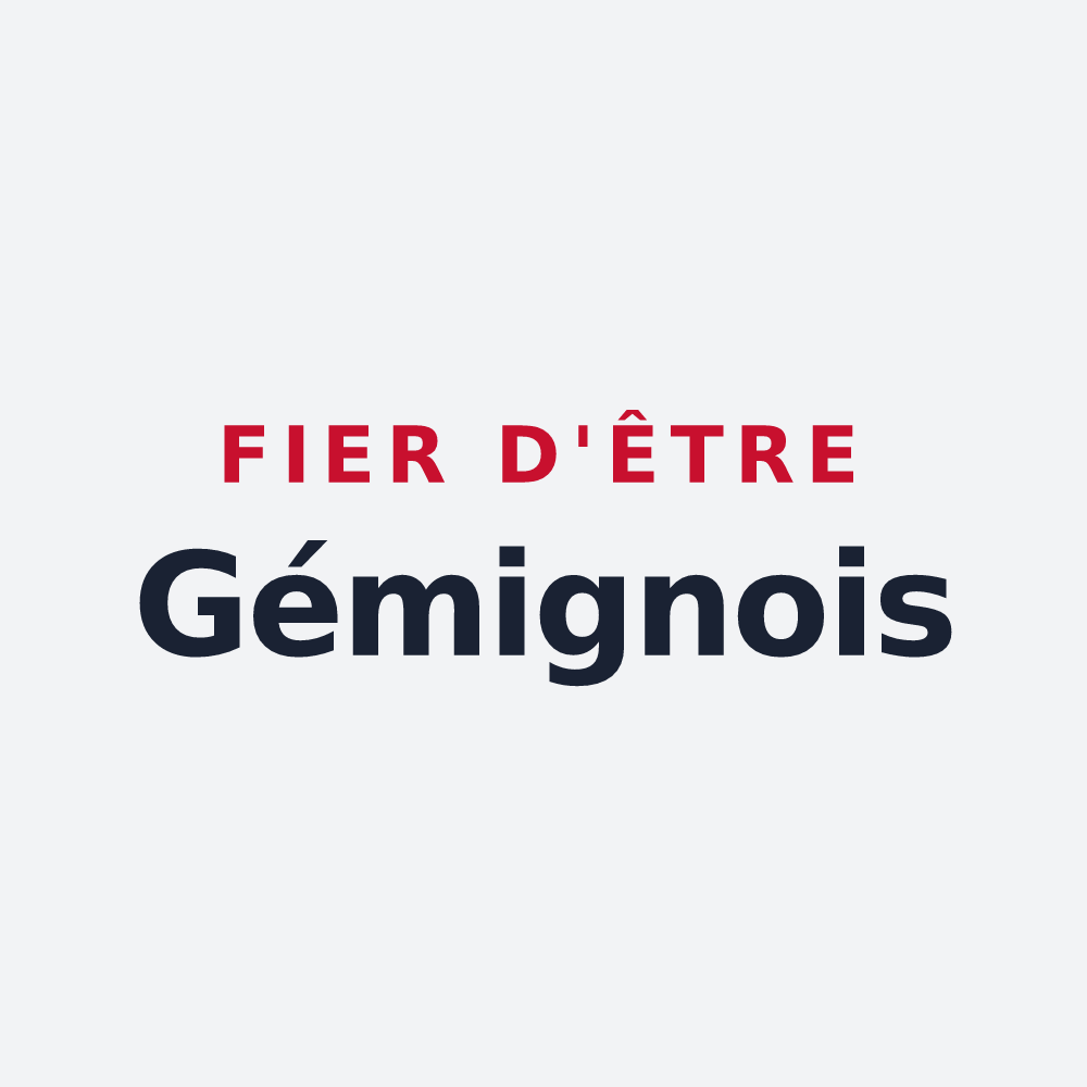 Poster « Fier d'être Gémignois » — design pour Gémigny