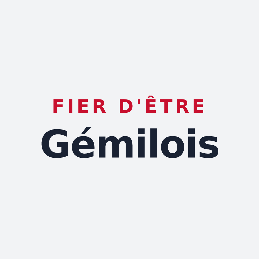 Poster « Fier d'être Gémilois » — design pour Gémil