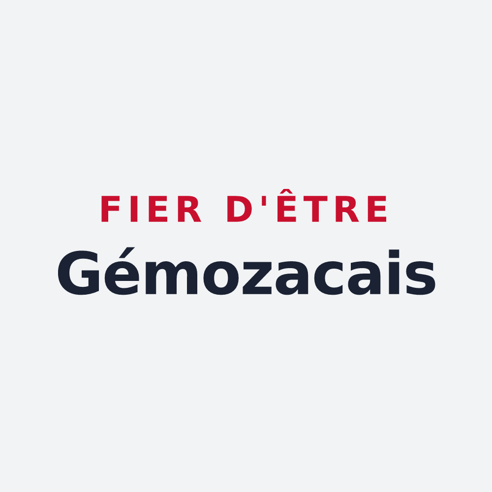 Poster « Fier d'être Gémozacais » — design pour Gémozac