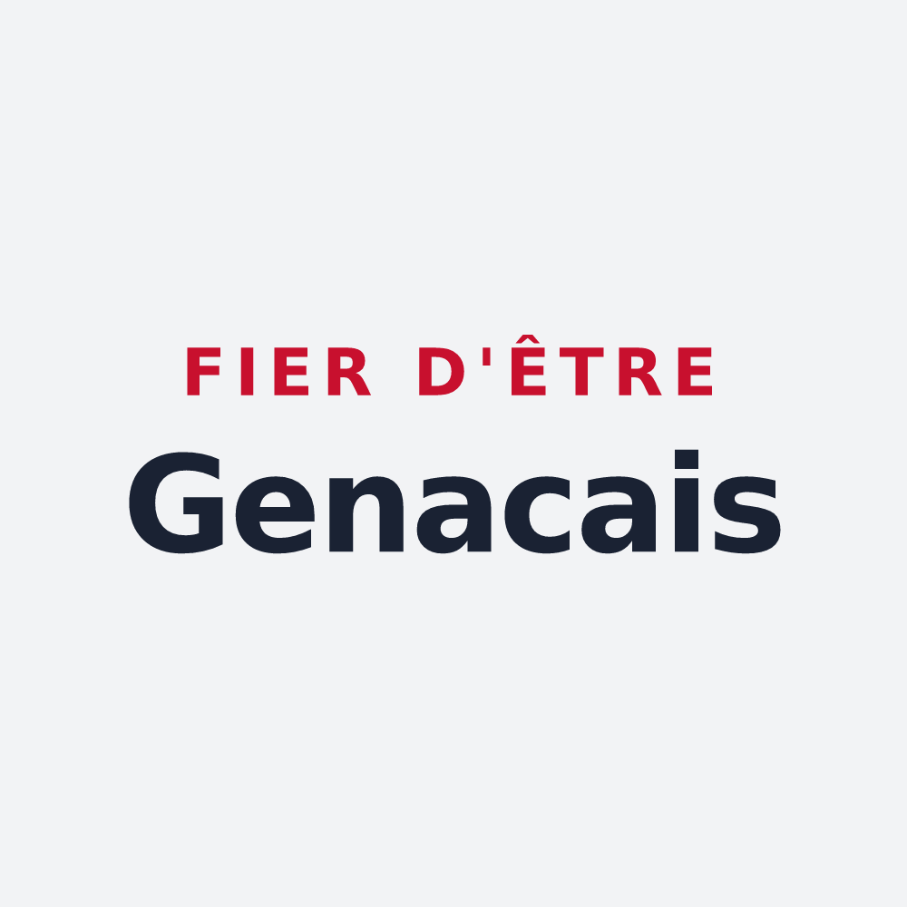 Poster « Fier d'être Genacais » — design pour Genac-Bignac