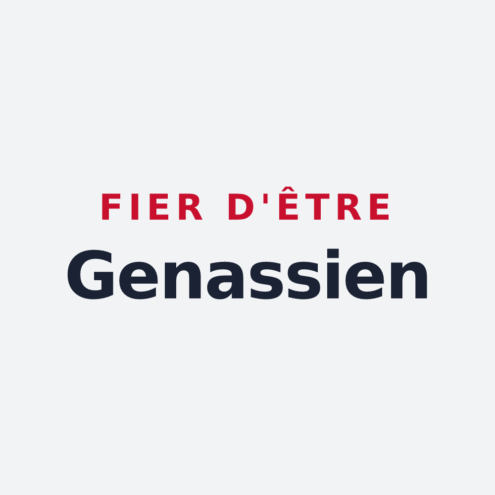 Poster « Fier d'être Genassien » — design pour Genas
