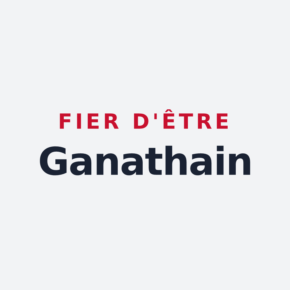 Poster « Fier d'être Ganathain » — design pour Genay
