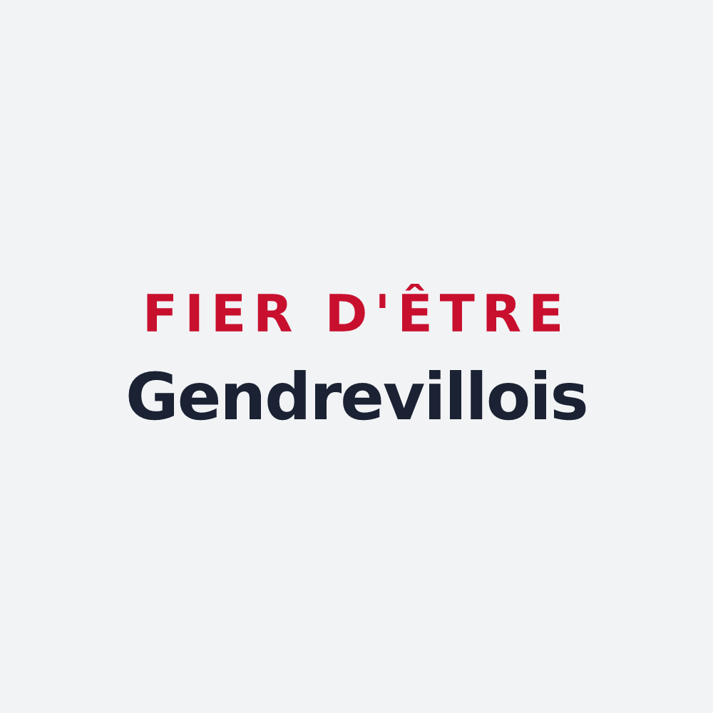 Poster « Fier d'être Gendrevillois » — design pour Gendreville