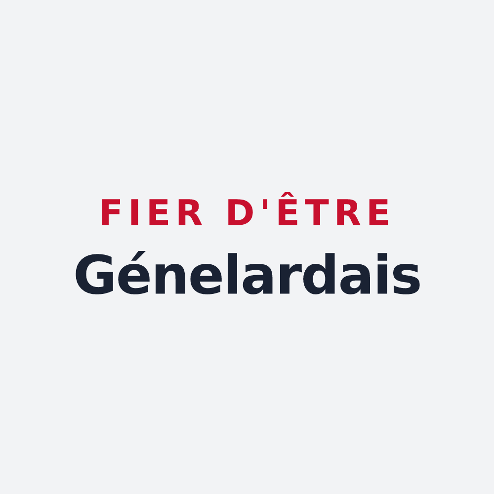 Poster « Fier d'être Génelardais » — design pour Génelard