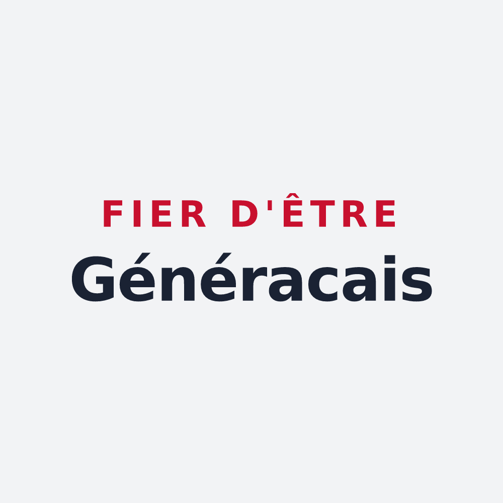 Poster « Fier d'être Généracais » — design pour Générac