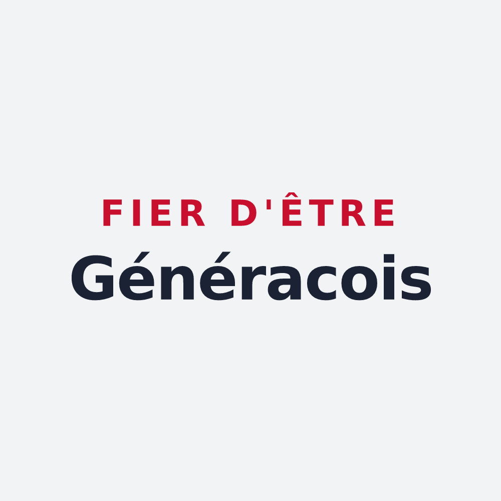 Poster « Fier d'être Généracois » — design pour Générac