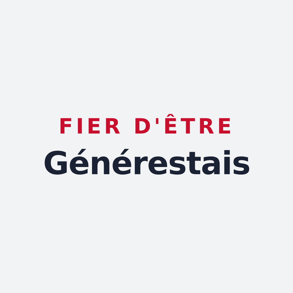 Poster « Fier d'être Générestais » — design pour Générest