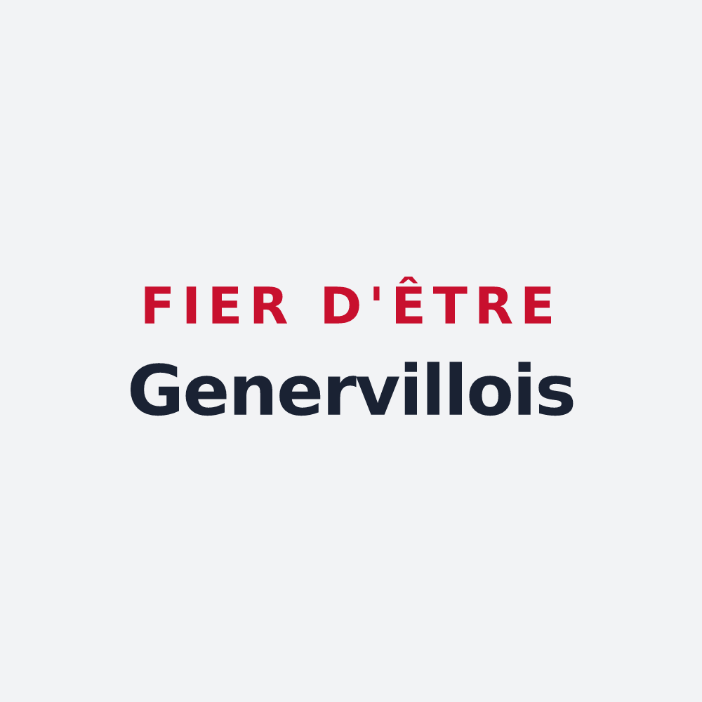 Poster « Fier d'être Genervillois » — design pour Generville