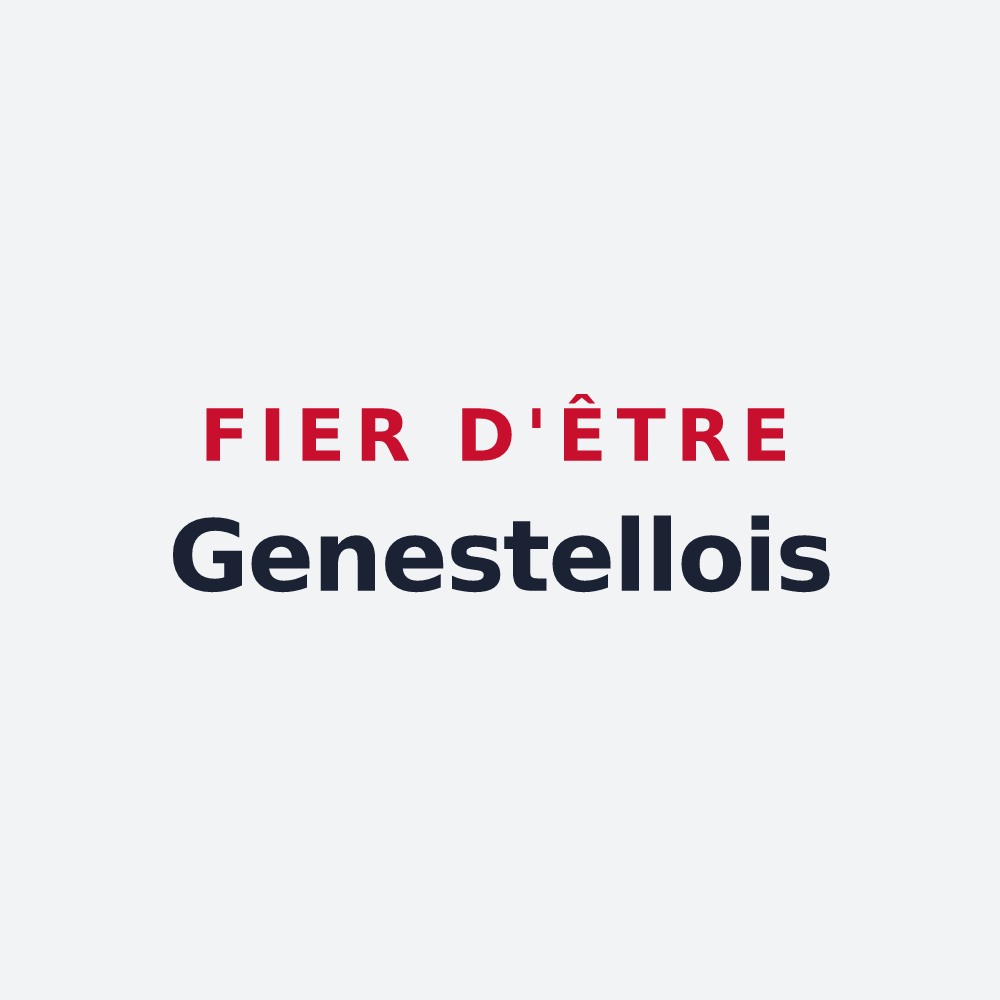 Poster « Fier d'être Genestellois » — design pour Genestelle