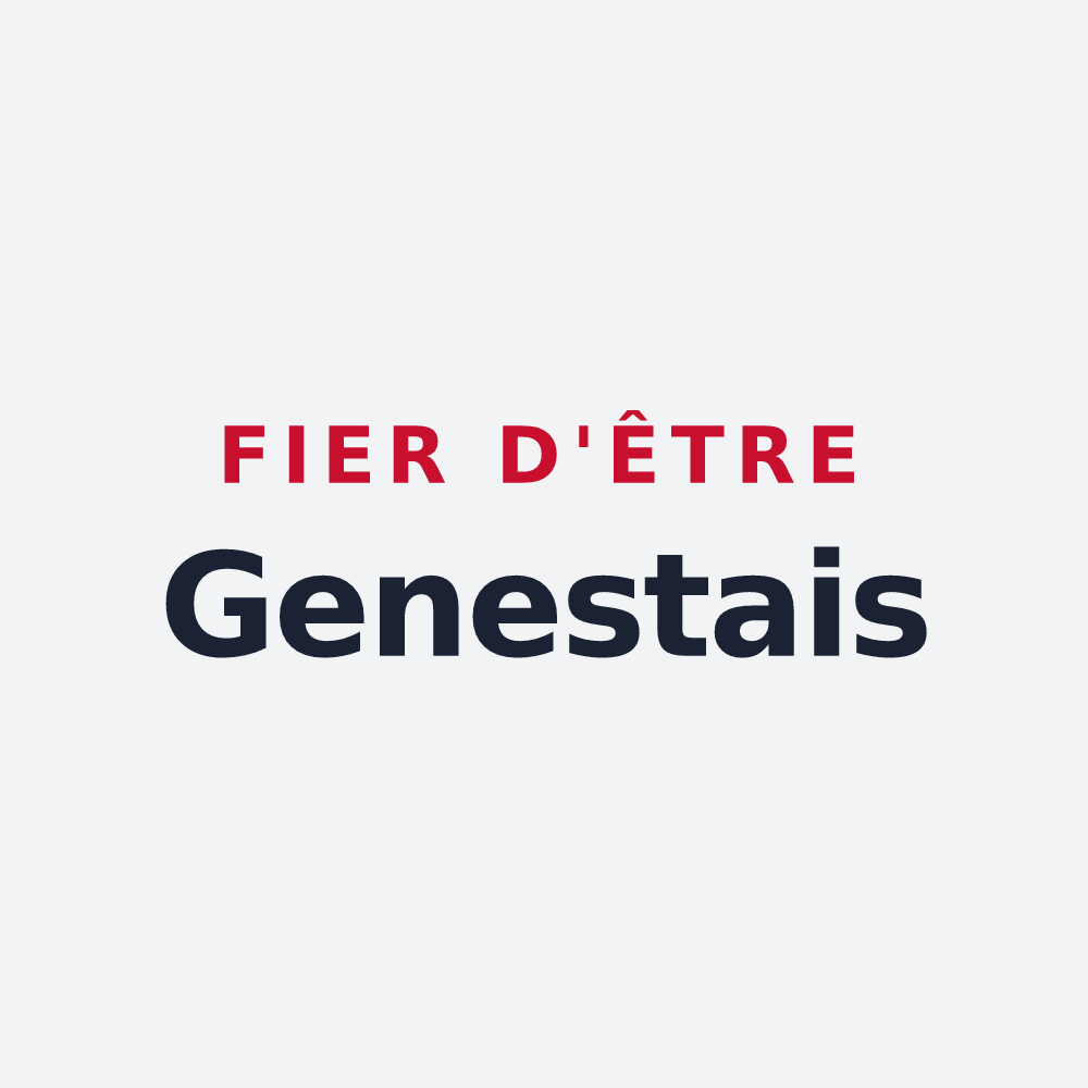Poster « Fier d'être Genestais » — design pour Genêts