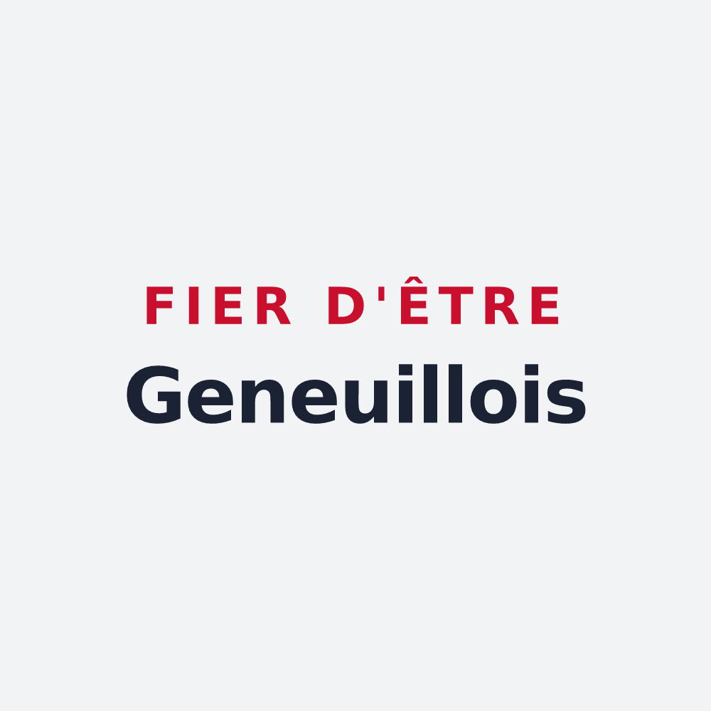 Poster « Fier d'être Geneuillois » — design pour Geneuille