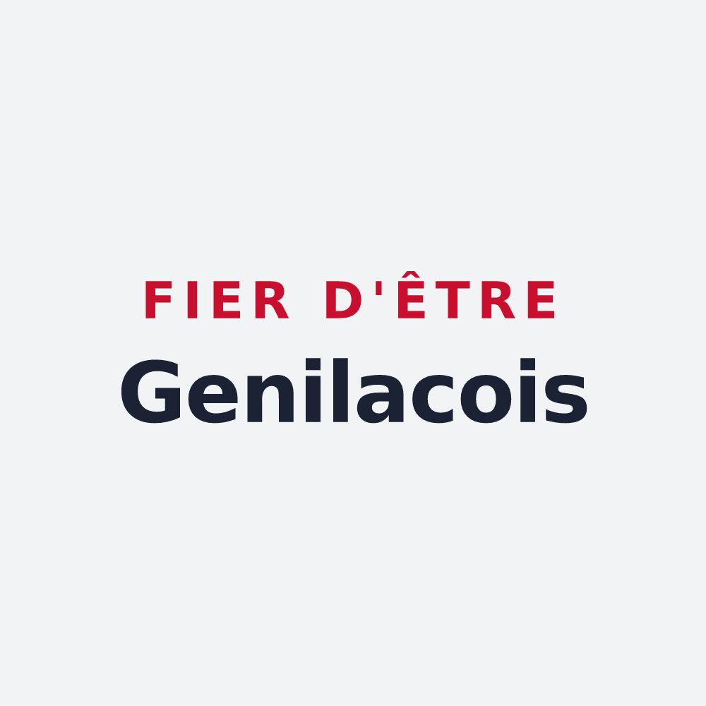 Poster « Fier d'être Genilacois » — design pour Genilac