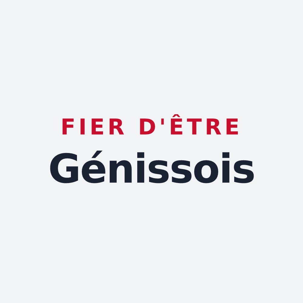 Poster « Fier d'être Génissois » — design pour Génis