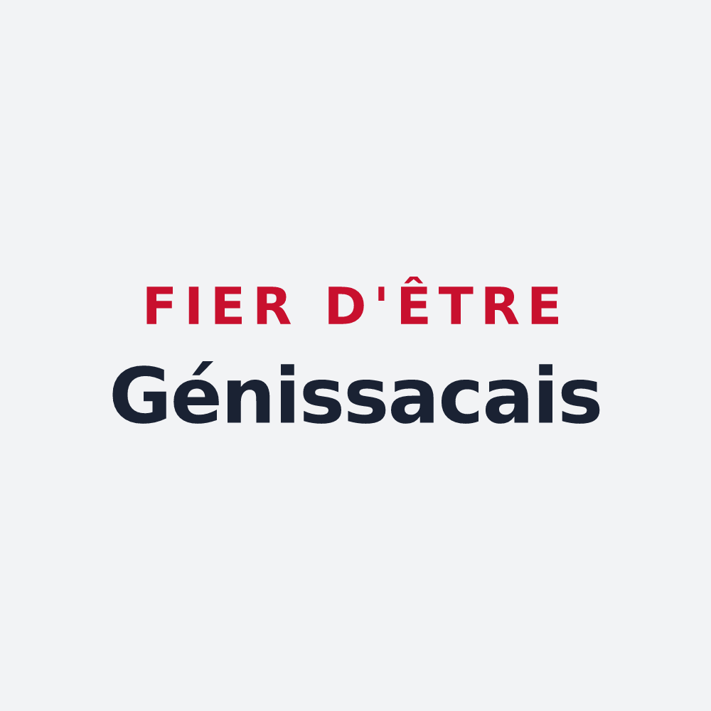 Poster « Fier d'être Génissacais » — design pour Génissac