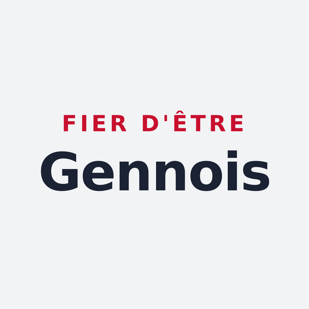 Poster « Fier d'être Gennois » — design pour Gennes-Longuefuye