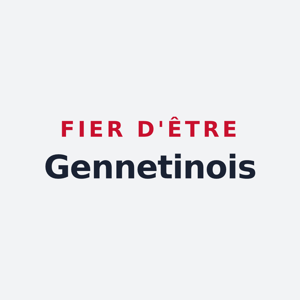 Poster « Fier d'être Gennetinois » — design pour Gennetines