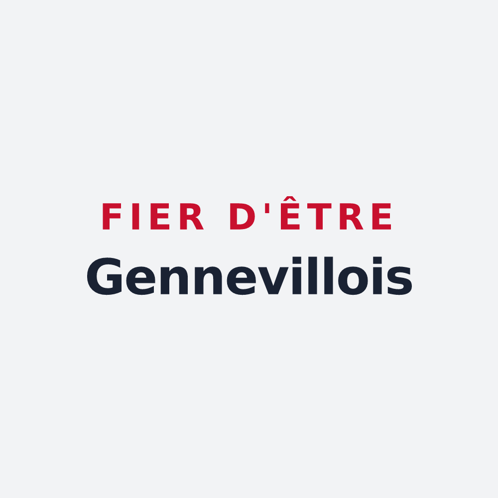 Poster « Fier d'être Gennevillois » — design pour Gennevilliers