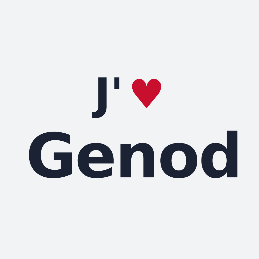 Poster personnalisé Genod — design J'aime Genod