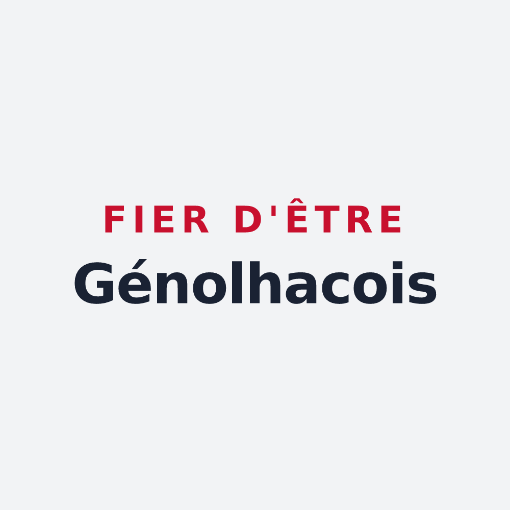 Poster « Fier d'être Génolhacois » — design pour Génolhac