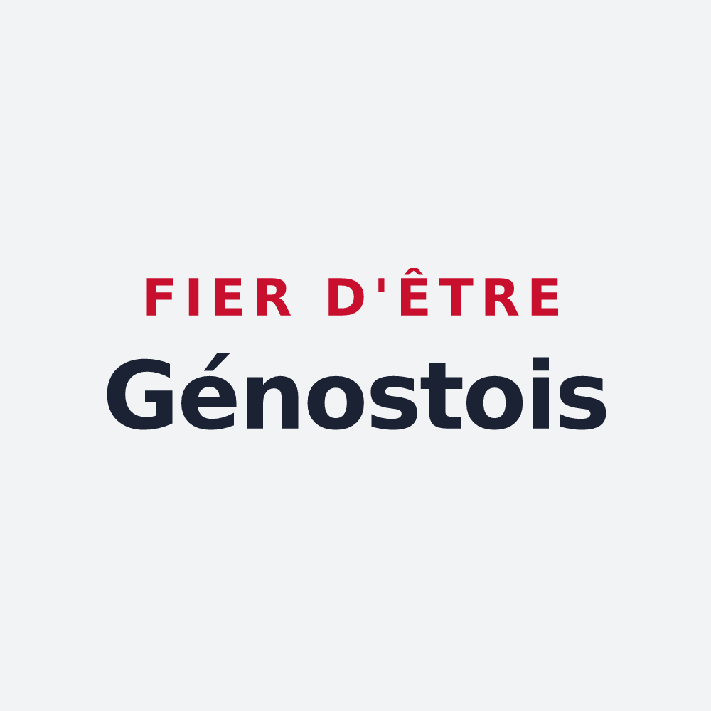 Poster « Fier d'être Génostois » — design pour Génos