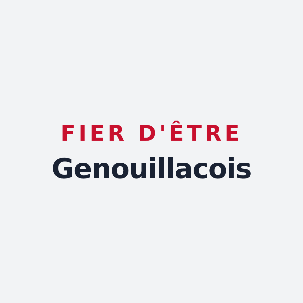 Poster « Fier d'être Genouillacois » — design pour Genouillac