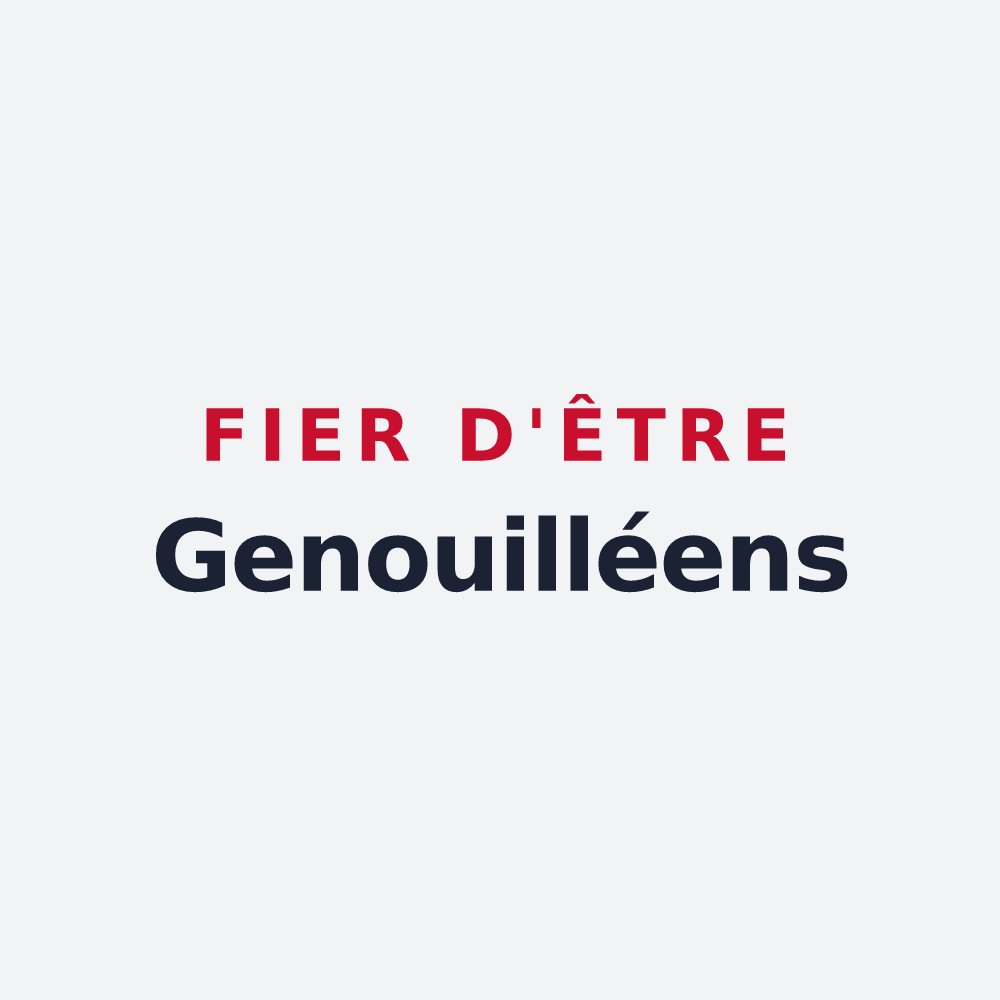 Poster « Fier d'être Genouilléens » — design pour Genouillé