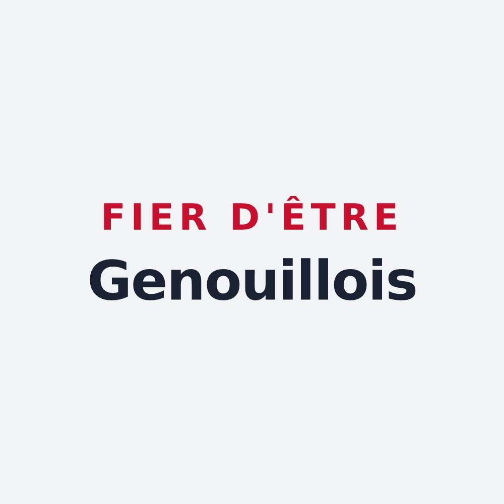 Poster « Fier d'être Genouillois » — design pour Genouilly