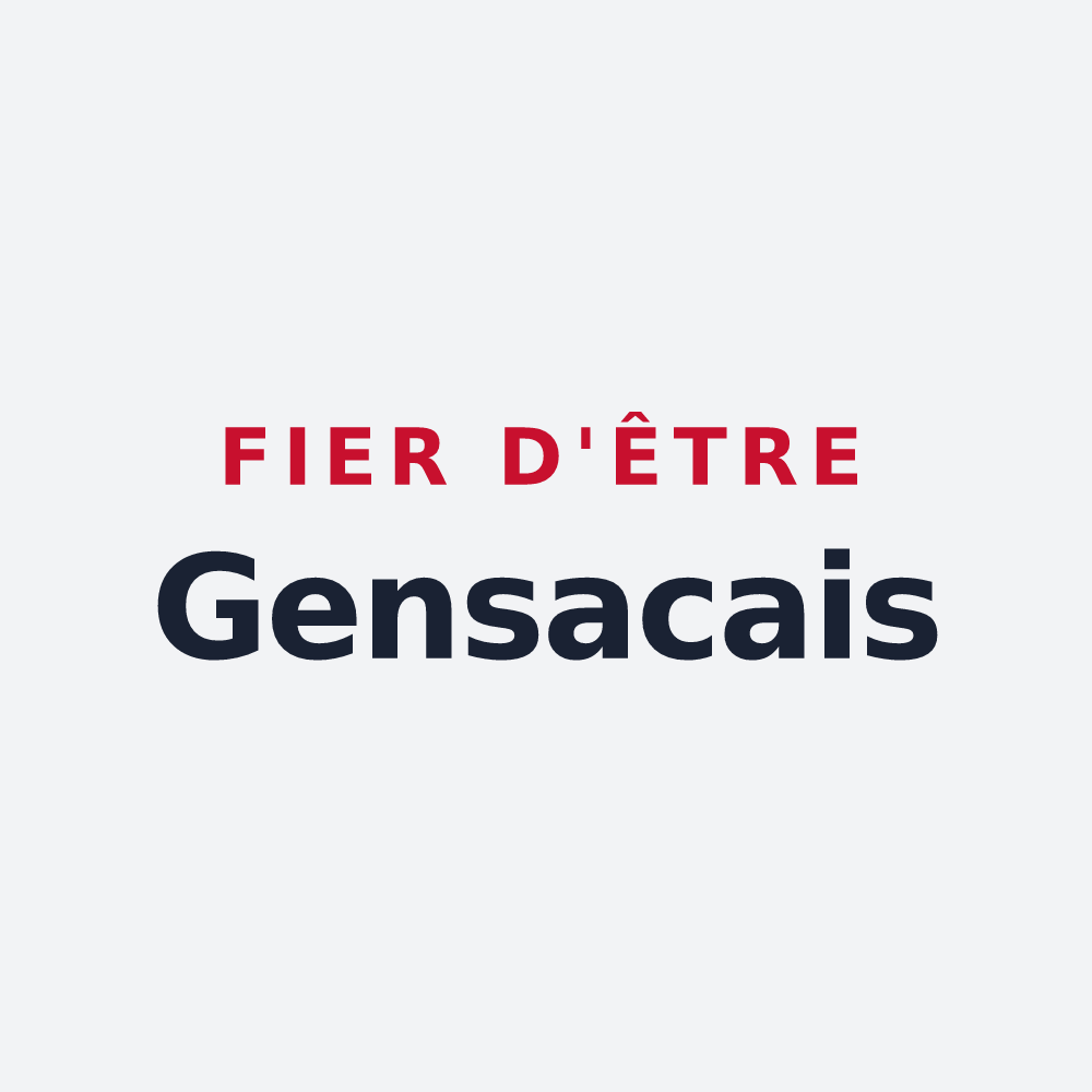 Poster « Fier d'être Gensacais » — design pour Gensac-la-Pallue