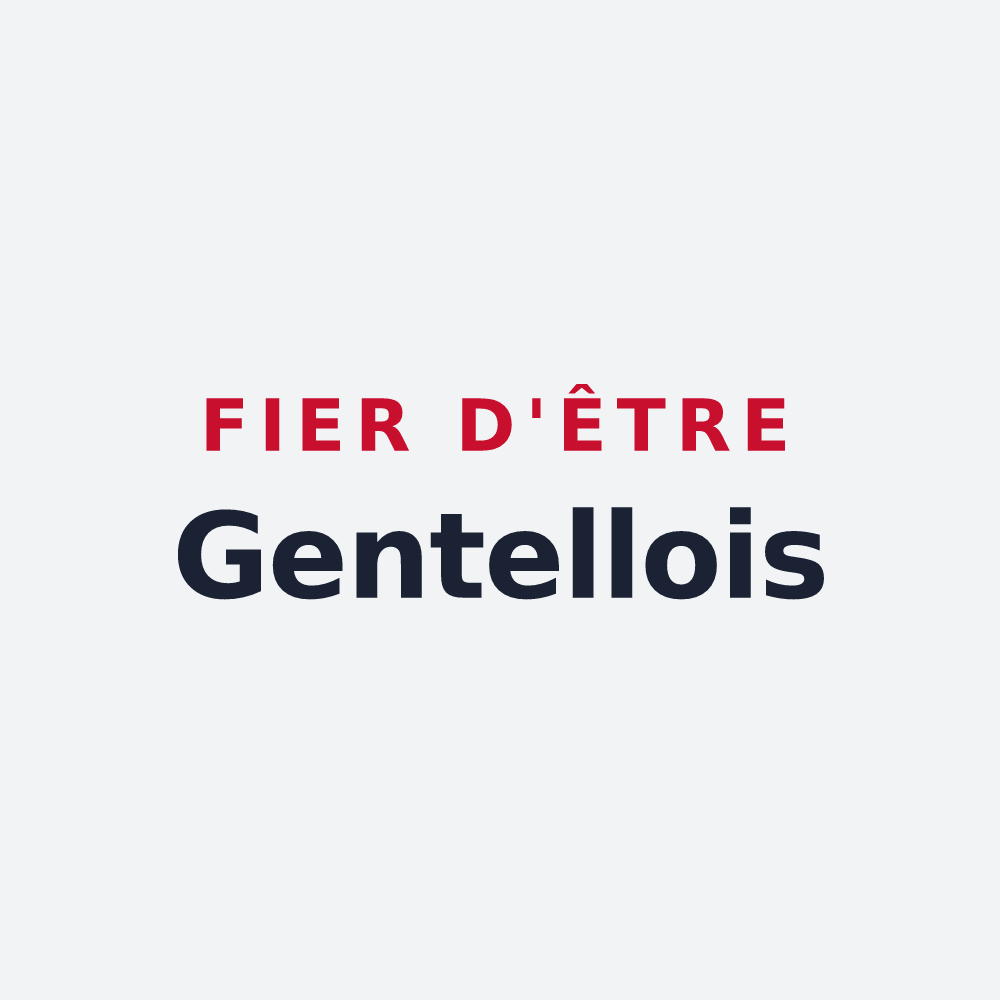 Poster « Fier d'être Gentellois » — design pour Gentelles