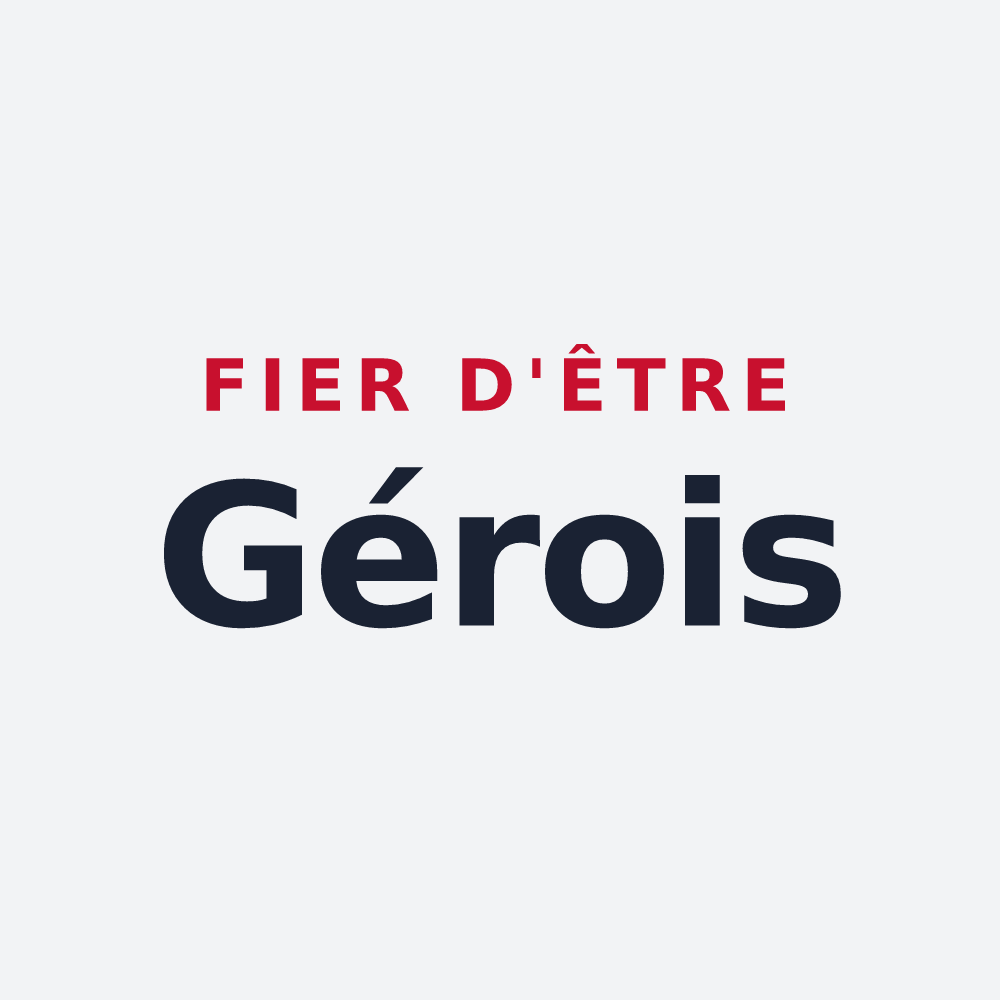 Poster « Fier d'être Gérois » — design pour Ger