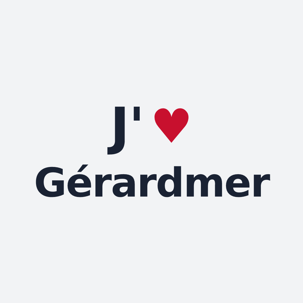 Poster personnalisé Gérardmer — design J'aime Gérardmer