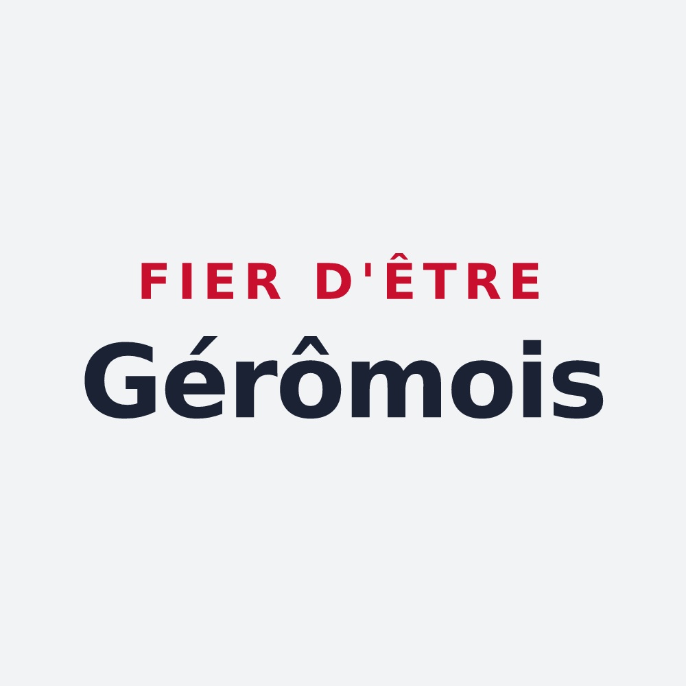 Poster « Fier d'être Gérômois » — design pour Gérardmer