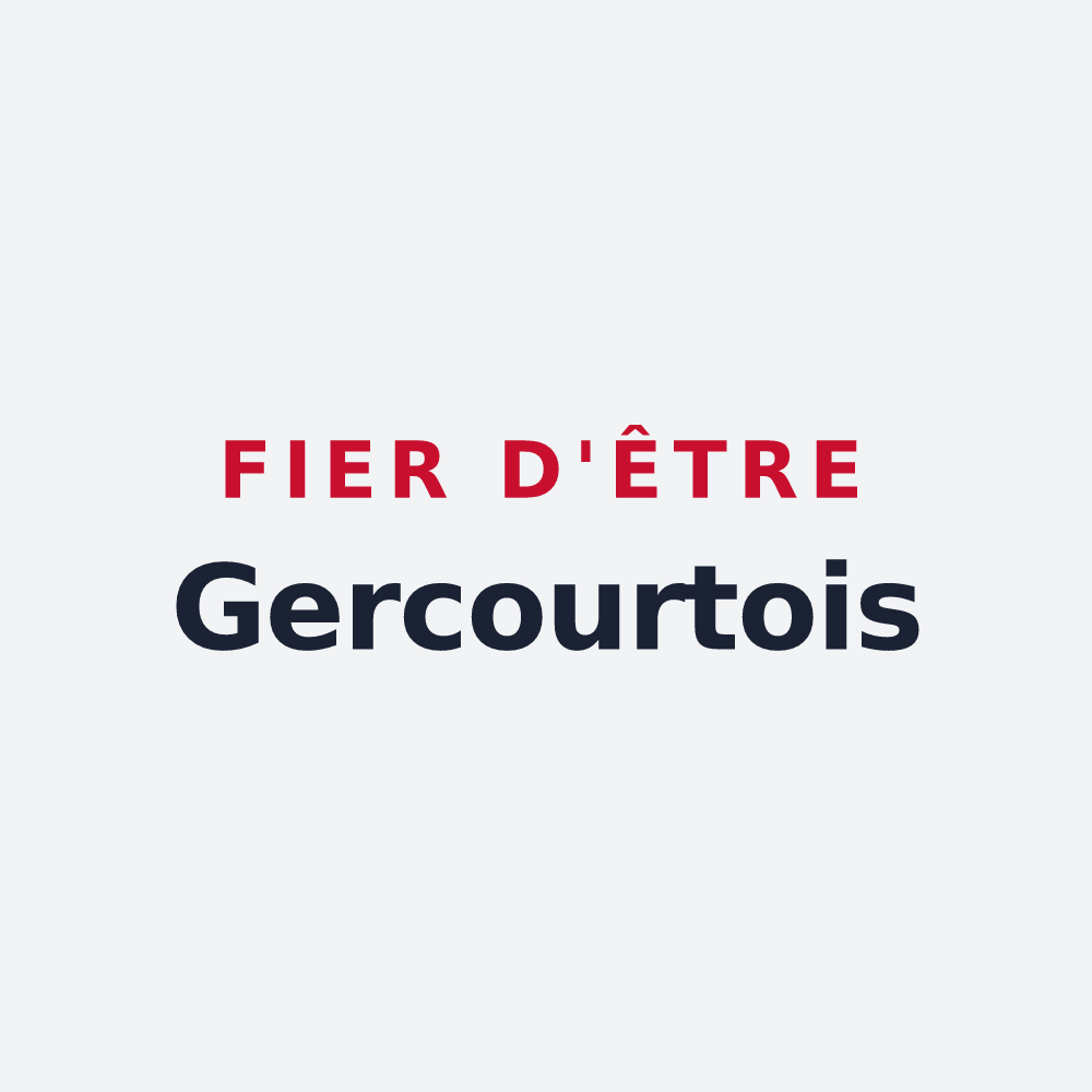 Poster « Fier d'être Gercourtois » — design pour Gercourt-et-Drillancourt